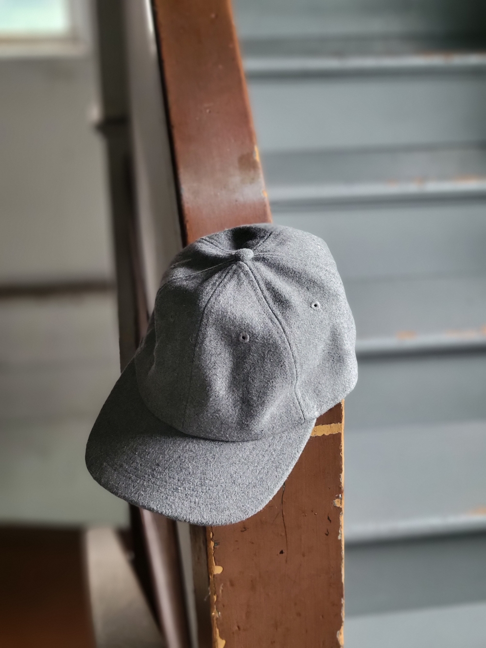 GAP Gray Wool Blend Baseball Cap